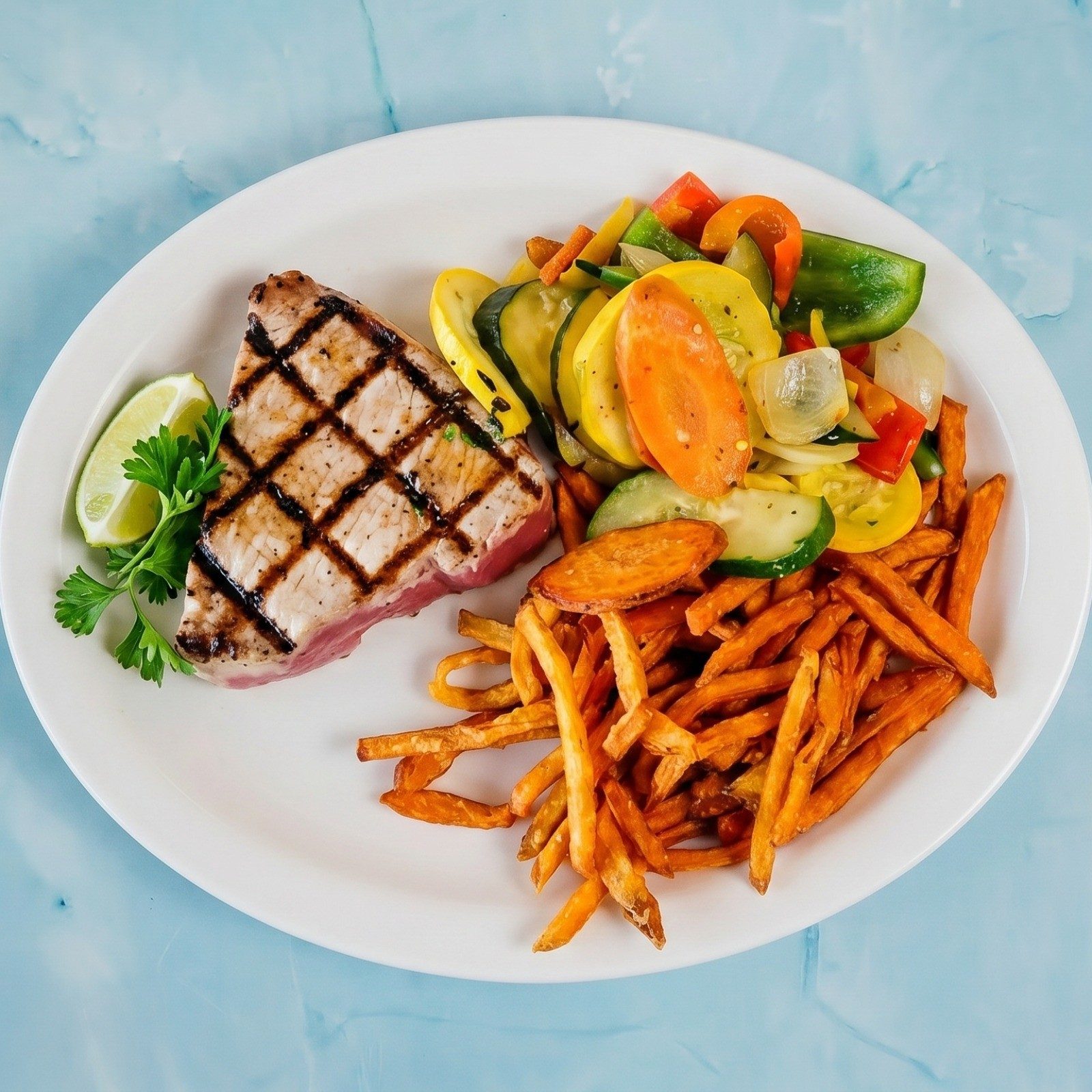 Grilled Ahi Tuna.