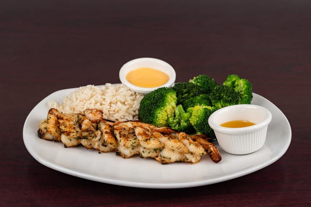 Char-Broiled Shrimp.