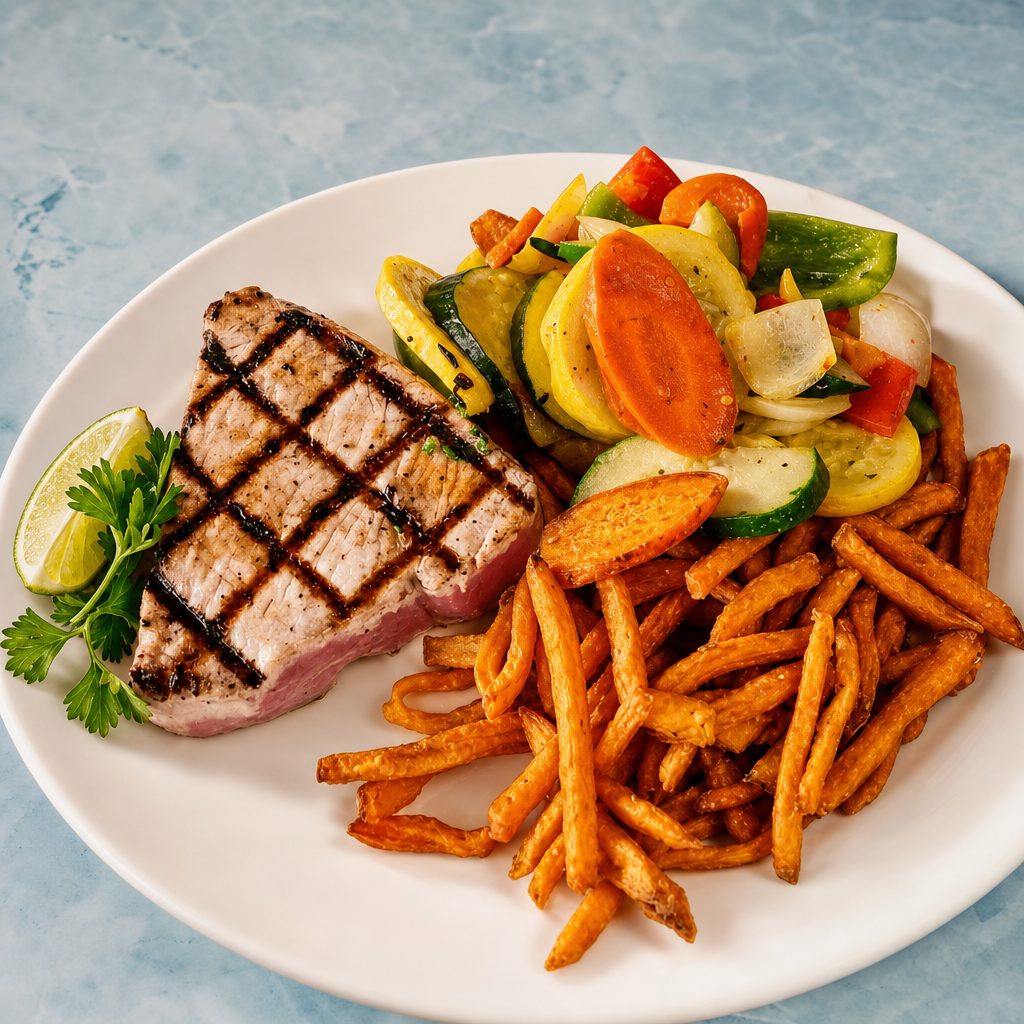 Grilled Ahi Tuna.