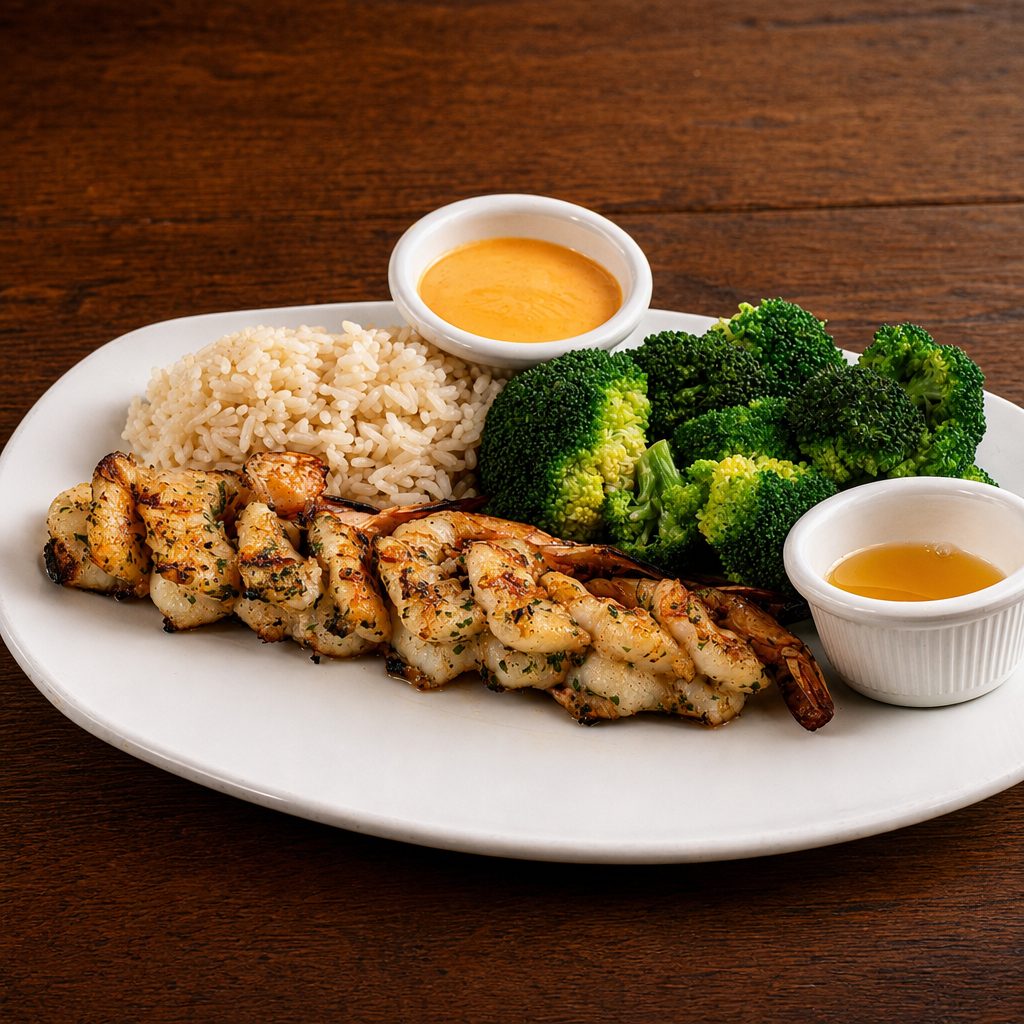 Char-Broiled Shrimp.